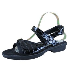 1803 Women  Sport Sandals Black Leather Sz 39 Medium‎ Gently Used 2025